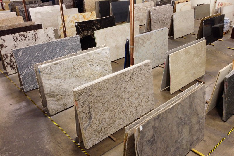 Many natural stone slabs!